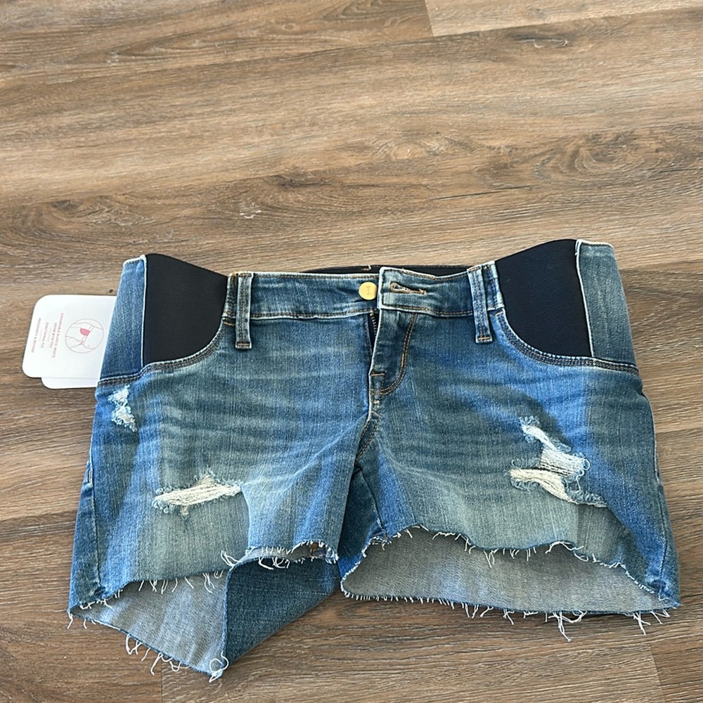 Maternity denim shorts Isabel size 4/27 NWT